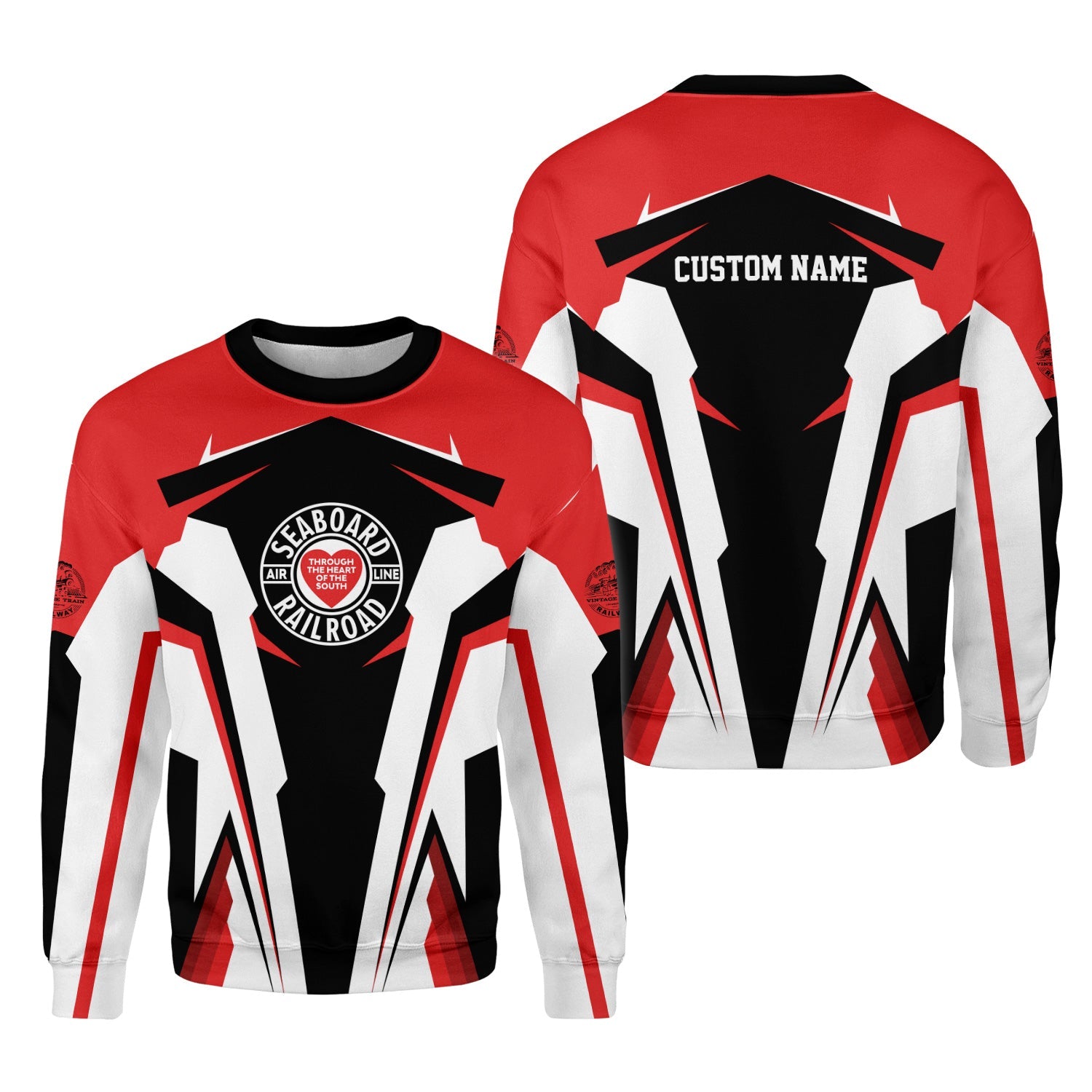 Railspirit Personalized Seaboard Air Line Railroad Sweatshirt Strong Line Style Train Unisex Shirt All Over Print