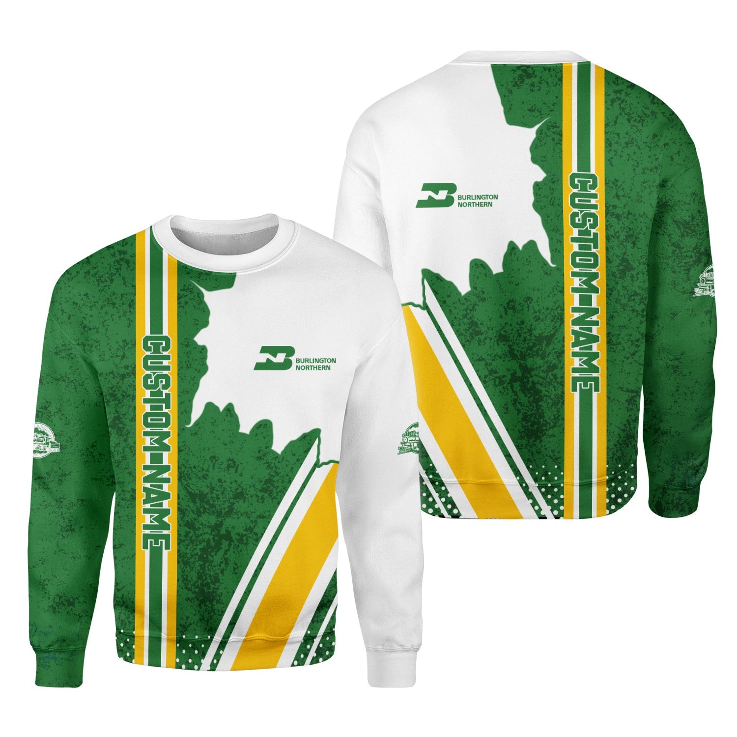 Railspirit Personalized Burlington Northern Railroad Sweatshirt All Over Printed Unisex Shirt