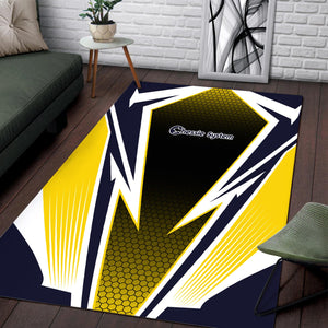 Railspirit Chessie System Railroad Area Rug Lightning Graphic Style Rug Gift Idea For Train Lover