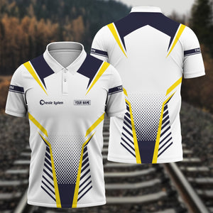 Railspirit Personalized Chessie System Railroad Polo Shirt Unisex Train Shirt All Over Print