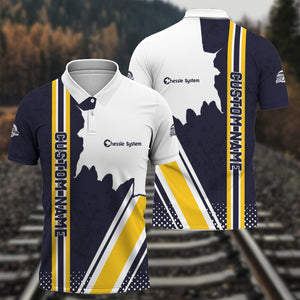 Railspirit Personalized Chessie System Railroad Polo Shirt All Over Printed Unisex Shirt