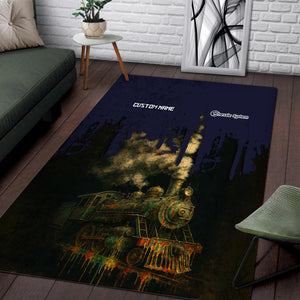 Railspirit Personalized Chessie System Railroad Area Rug Vintage Train Art Style Rug For Locomotive Fans