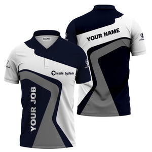 Railspirit Personalized Chessie System Railroad Polo Shirt Unique Design with Custom Job Position Train Shirt