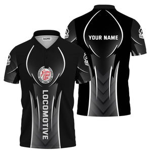 Railspirit Personalized Atlantic Coast Line Railroad Polo Shirt Striking Line Style Train Shirt For Locomotive Lovers