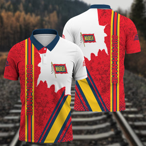 Railspirit Personalized Wabash Railroad Polo Shirt All Over Printed Unisex Shirt