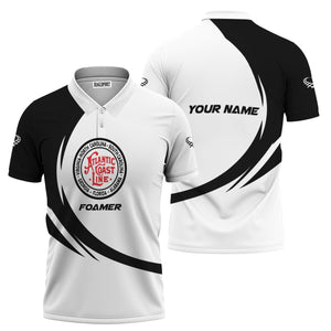 Railspirit Personalized Atlantic Coast Line Railroad Polo Shirt Unique Graphic Style Shirt For Train Enthusiasts