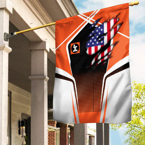 Railspirit Personalized Illinois Central Railroad Garden Flag American Vintage All Over Printed Flag