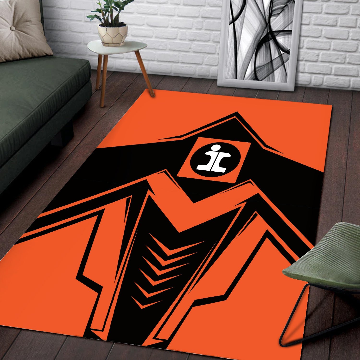 Railspirit Illinois Central Railroad Area Rug Railway Trainspotter Style Rug Gift Idea For Foamers