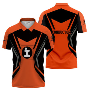 Railspirit Personalized Illinois Central Railroad Polo Shirt Unique Style with Custom Job Train Shirt