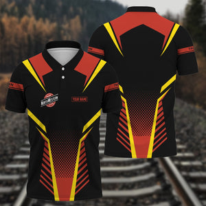 Railspirit Personalized Chicago and North Western Railway Polo Shirt Unisex Train Shirt All Over Print