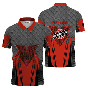Railspirit Personalized Chicago and North Western Railway Polo Shirt Rugged Steel Vibes Train Shirt All Over Print