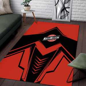 Railspirit Chicago and North Western Railway Area Rug Railway Trainspotter Style Rug Gift Idea For Foamers