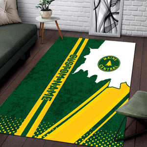 Railspirit Personalized Maine Central Railroad Area Rug Vintage All Over Printed Rug