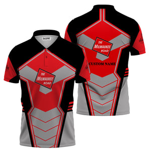 Railspirit Personalized Chicago, Milwaukee, St. Paul and Pacific Railroad Polo Shirt Engine-Inspired Style Milwaukee Road Train Shirt