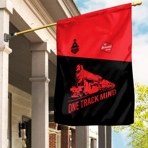 Railspirit Personalized Chicago, Milwaukee, St. Paul and Pacific Railroad Garden Flag One Track Mind Milwaukee Road Flag Gift Idea For Train Lover