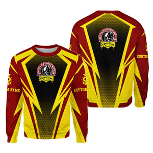 Railspirit Personalized Denver and Rio Grande Western Railroad Sweatshirt Lightning Graphic Style Shirt Gift Idea For Train Lover