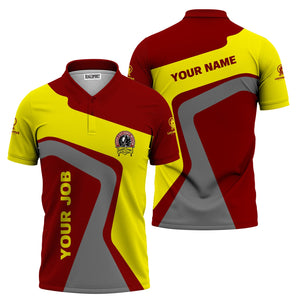 Railspirit Personalized Denver and Rio Grande Western Railroad Polo Shirt Unique Design with Custom Job Position Train Shirt