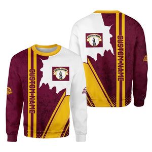 Railspirit Personalized Boston and Maine Railroad Sweatshirt All Over Printed Unisex Shirt