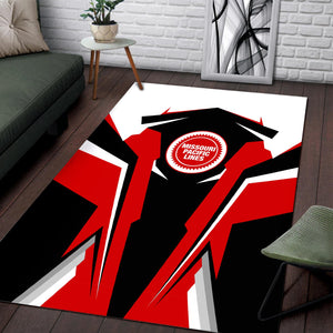 Railspirit Personalized Missouri Pacific Railroad Area Rug Strong Line Style Train Area Rug Gift Idea For Train Lover