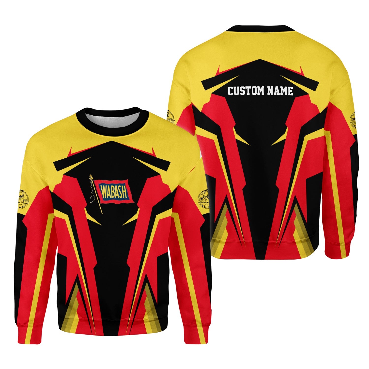 Railspirit Personalized Wabash Railroad Sweatshirt Strong Line Style Train Unisex Shirt All Over Print