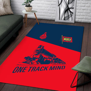 Railspirit Personalized Wabash Railroad Area Rug One Track Mind Train Rug Gift Idea For Train Lover
