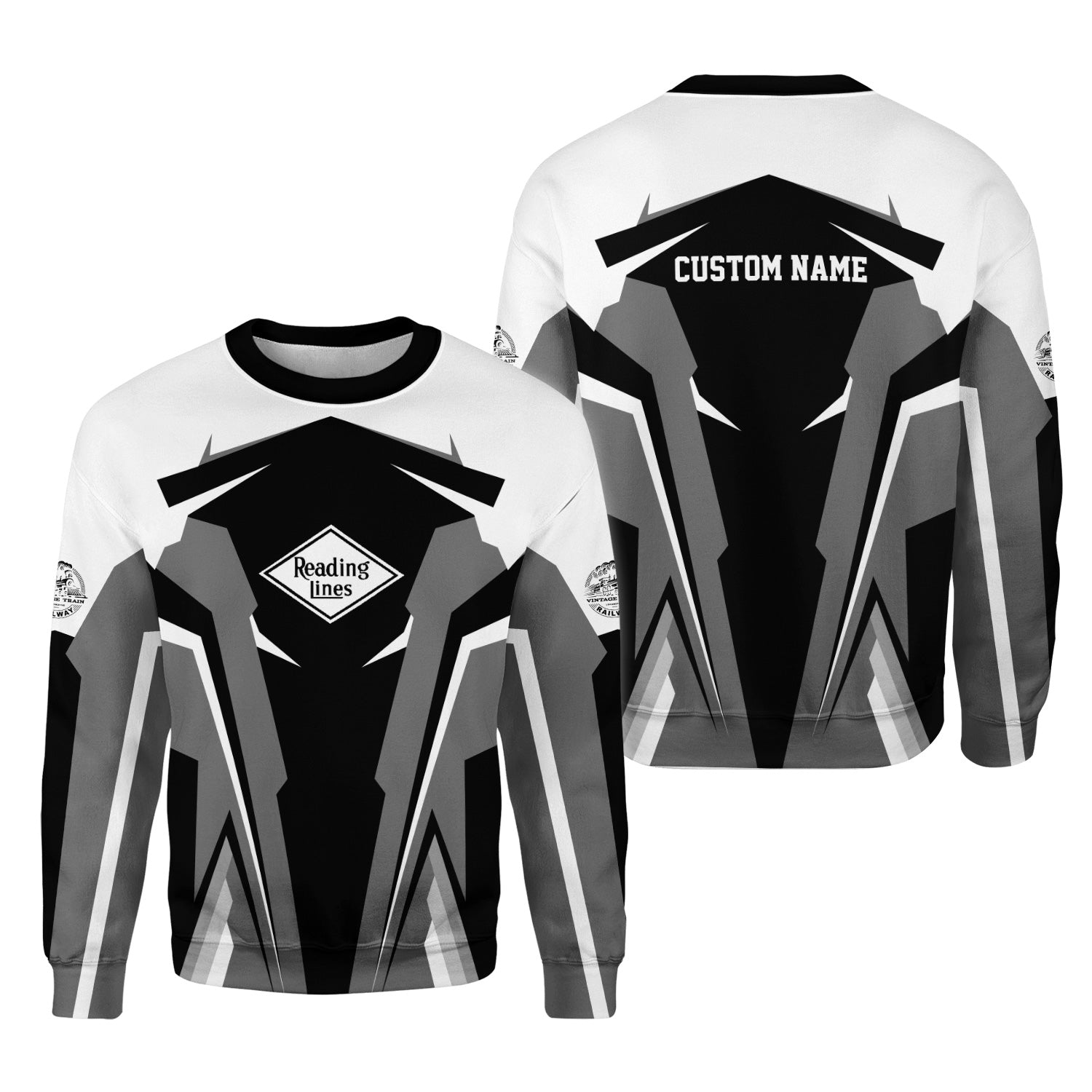 Railspirit Personalized Reading Railroad Sweatshirt Strong Line Style Train Unisex Shirt All Over Print