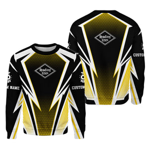 Railspirit Personalized Reading Railroad Sweatshirt Lightning Graphic Style Shirt Gift Idea For Train Lover