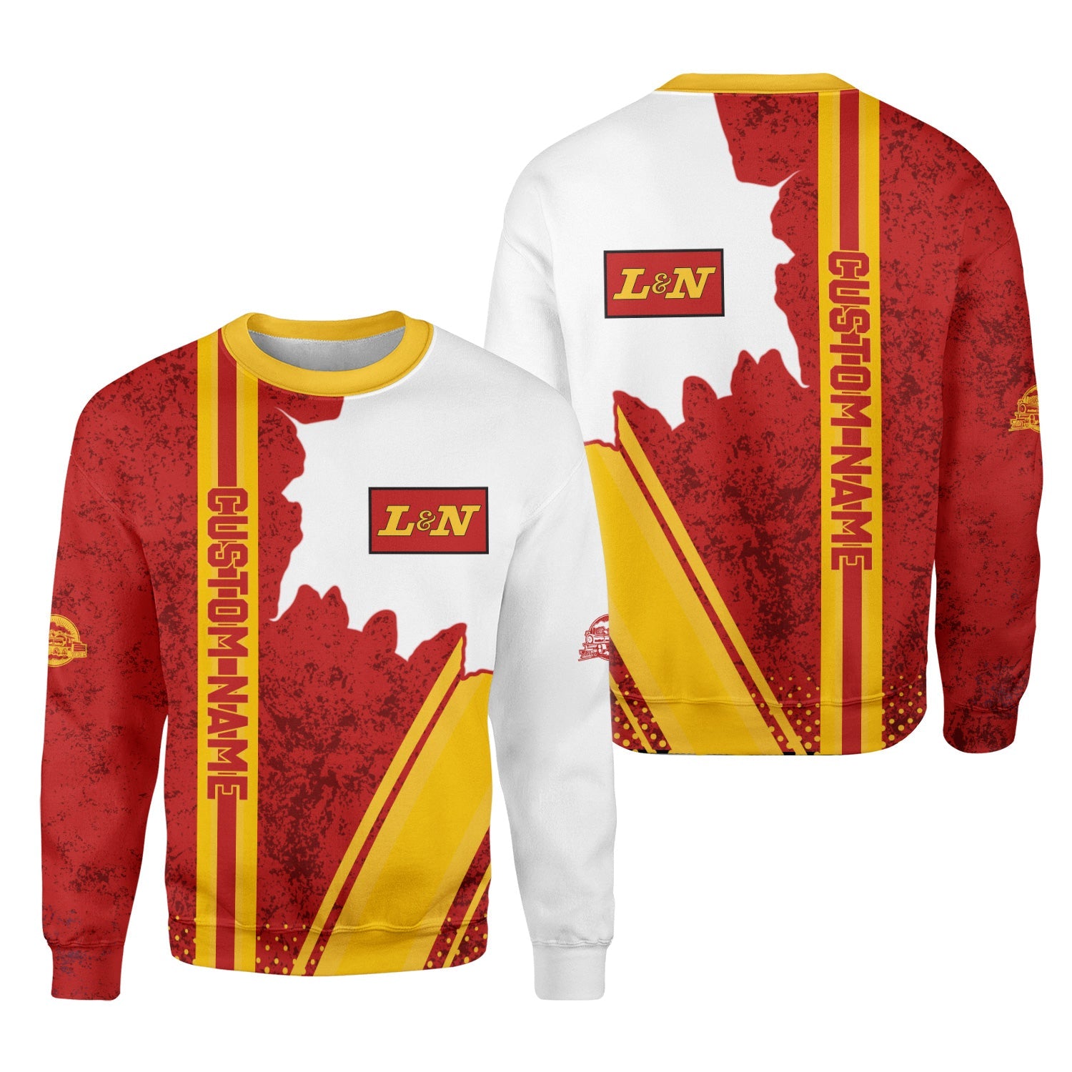 Railspirit Personalized Louisville and Nashville Railroad Sweatshirt L&N All Over Printed Unisex Shirt