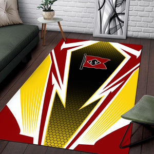 Railspirit Lehigh Valley Railroad Area Rug Lightning Graphic Style Rug Gift Idea For Train Lover