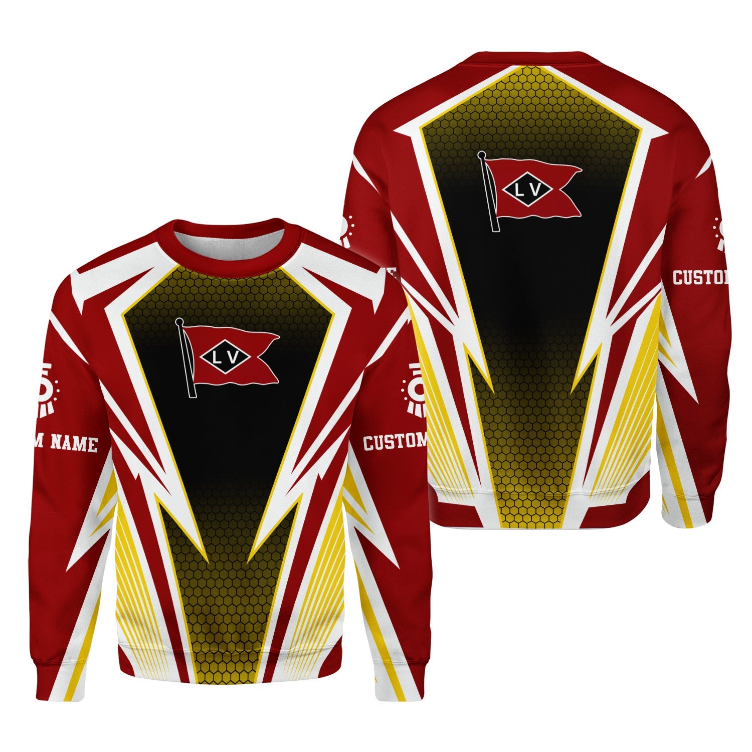 Railspirit Personalized Lehigh Valley Railroad Sweatshirt Lightning Graphic Style Shirt Gift Idea For Train Lover