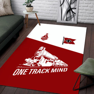 Railspirit Personalized Lehigh Valley Railroad Area Rug One Track Mind Train Rug Gift Idea For Train Lover