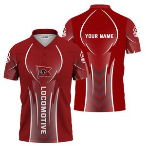 Railspirit Personalized Lehigh Valley Railroad Polo Shirt Striking Line Style Train Shirt For Locomotive Lovers