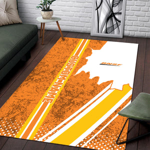 Railspirit Personalized BNSF Railway Area Rug Vintage All Over Printed Rug