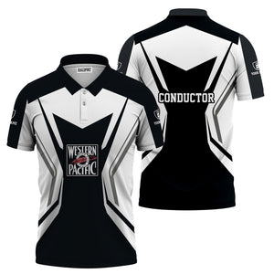 Railspirit Personalized Western Pacific Railroad Polo Shirt Unique Style with Custom Job Train Shirt
