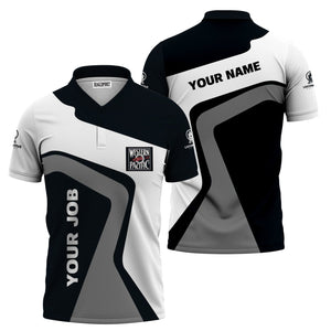 Railspirit Personalized Western Pacific Railroad Polo Shirt Unique Design with Custom Job Position Train Shirt