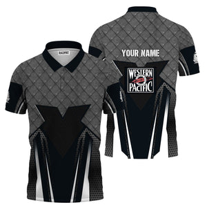 Railspirit Personalized Western Pacific Railroad Polo Shirt Rugged Steel Vibes Train Shirt All Over Print