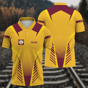 Railspirit Personalized Boston and Maine Railroad Polo Shirt Unisex Train Shirt All Over Print