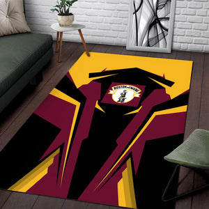 Railspirit Personalized Boston and Maine Railroad Area Rug Strong Line Style  Train Area Rug Gift Idea For Train Lover