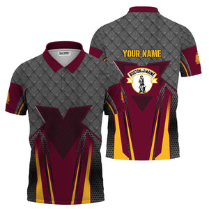 Railspirit Personalized Boston and Maine Railroad Polo Shirt Rugged Steel Vibes Train Shirt All Over Print