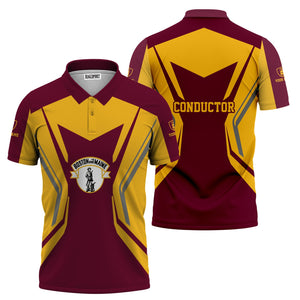 Railspirit Personalized Boston and Maine Railroad Polo Shirt Unique Style with Custom Job Train Shirt