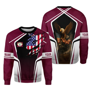 Railspirit Personalized Boston and Maine Railroad Sweatshirt American Eagle Vintage Train Shirt