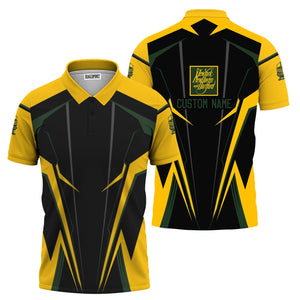 Railspirit Personalized New York, New Haven and Hartford Railroad Polo Shirt Lightning-Edge Design New Haven Railroad Train Shirt For Railroad Lovers