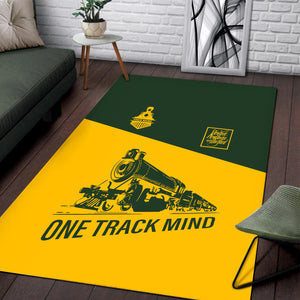 Railspirit Personalized New York, New Haven and Hartford Railroad Area Rug One Track Mind New Haven Railroad Train Rug Gift Idea For Train Lover