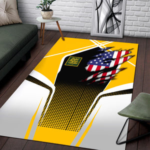 Railspirit Personalized New York, New Haven and Hartford Railroad Area Rug American Eagle Vintage Train New Haven Railroad Rug