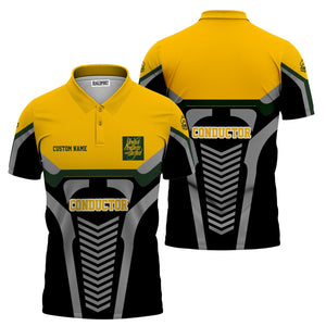 Railspirit Personalized New York, New Haven and Hartford Railroad Polo Shirt Track-Inspired with Custom Job Position New Haven Railroad Train Shirt