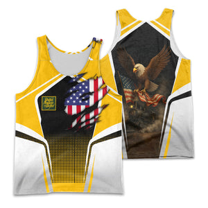 Railspirit Personalized New York, New Haven and Hartford Railroad Men Tank Top American Eagle Vintage Train New Haven Railroad Shirt