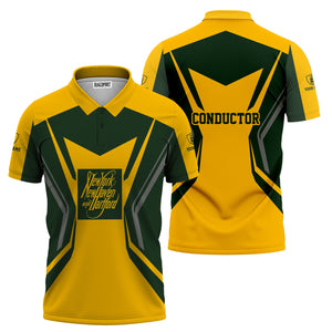 Railspirit Personalized New York, New Haven and Hartford Railroad Polo Shirt Unique Style with Custom Job New Haven Railroad Train Shirt