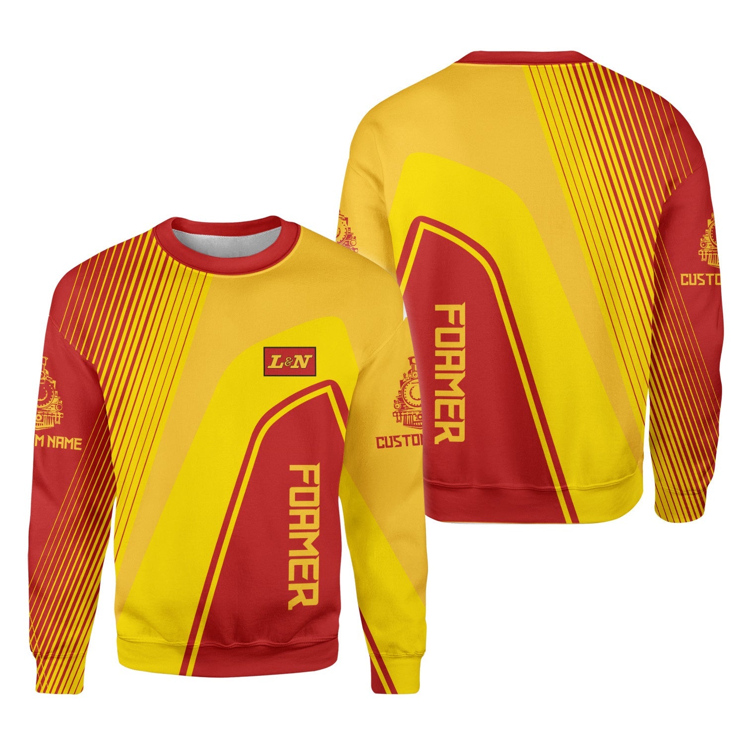 Railspirit Personalized Louisville and Nashville Railroad Sweatshirt Vibrant Striking Style L&N Shirt For Rail Enthusiasts