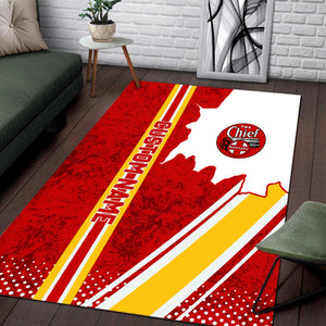 Railspirit Personalized The Chief Santa Fe Railroad Area Rug Vintage All Over Printed Rug