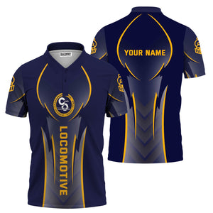 Railspirit Personalized Chesapeake and Ohio Railway Polo Shirt Striking Line Style C&O Train Shirt For Locomotive Lovers